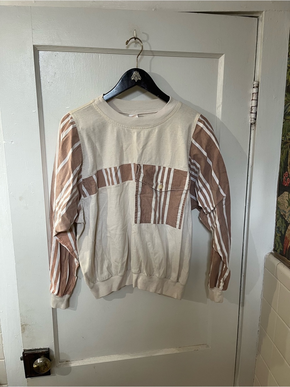 Vintage Jantzen Color Block Striped Pullover Sweater Women's XL EUC